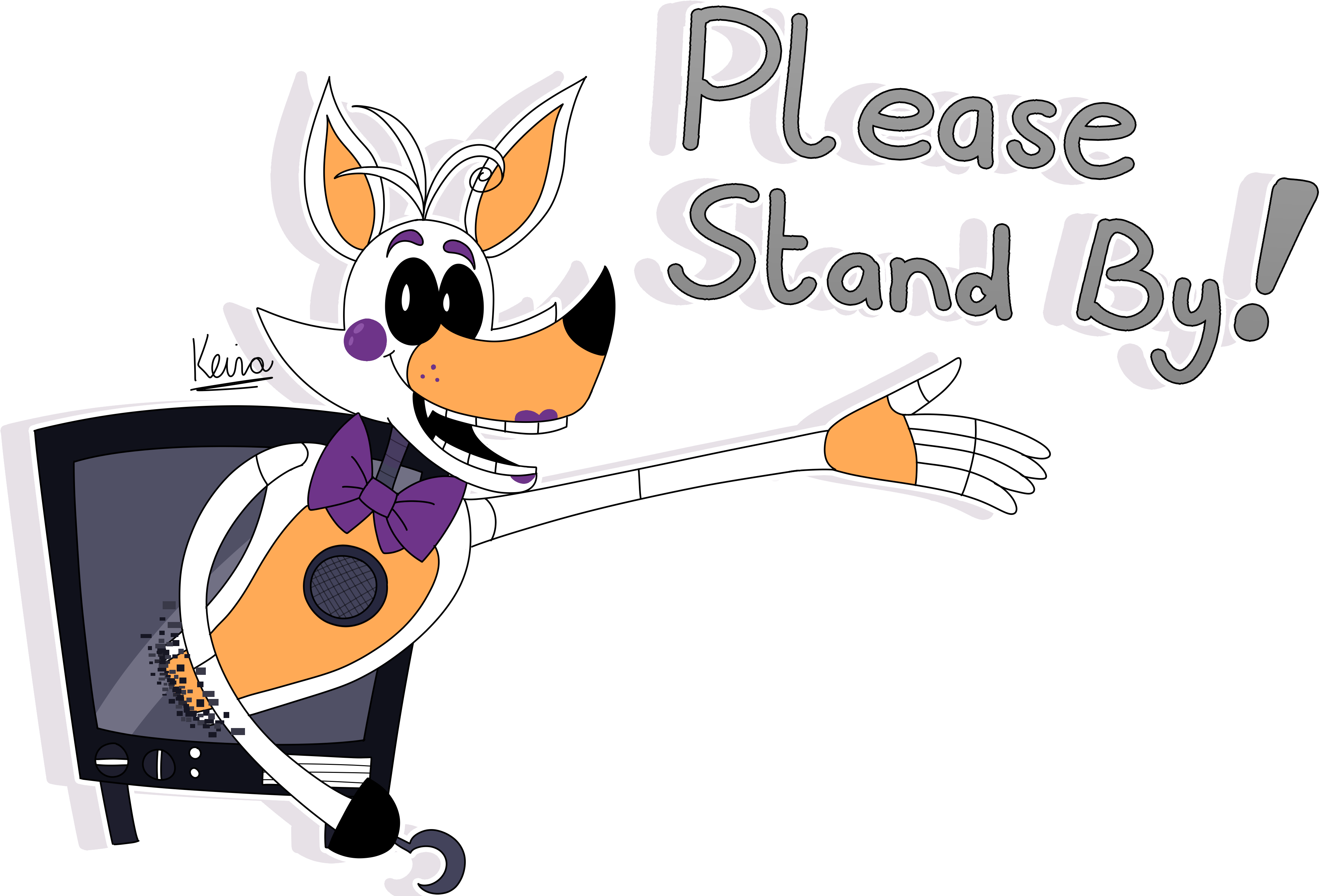 Artworkplease Stand By - Cartoon (4092x2893), Png Download