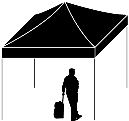 Folding Tent 3x3m - Canopy (798x564), Png Download