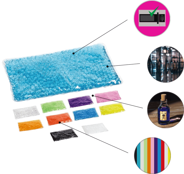 Microwave Safe Freezer Safe Safe & Non-toxic 11 Colors - Aqua Pearl Cold Packs (857x675), Png Download