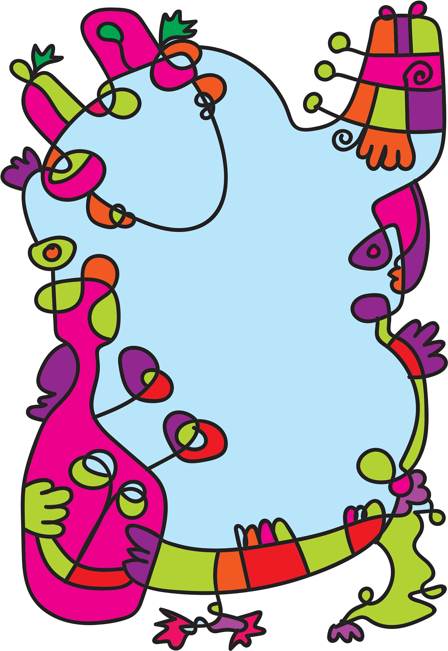 Party Time With My Cute Odd Friends (1920x2496), Png Download