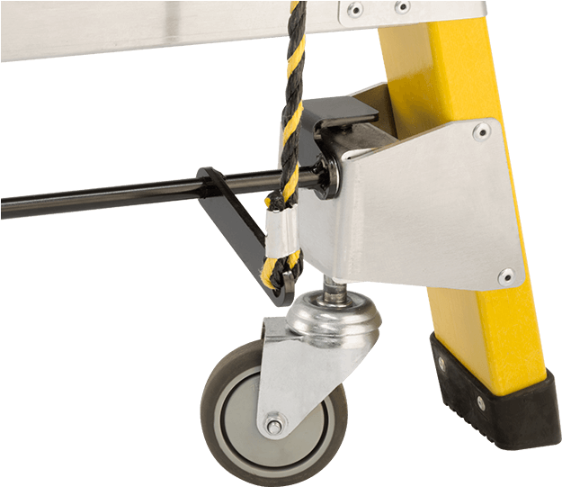 Lever Actuated Castors - Actuated Lever (730x566), Png Download