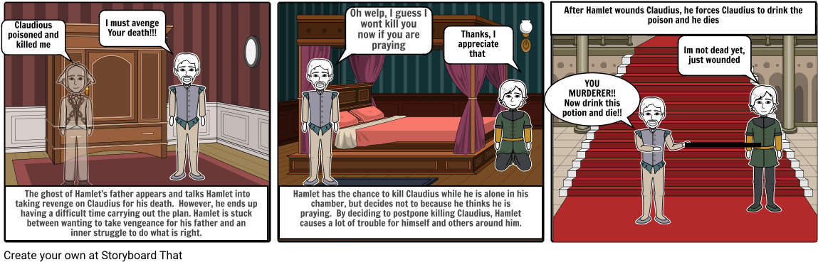 Hamlet - Cartoon (1164x385), Png Download