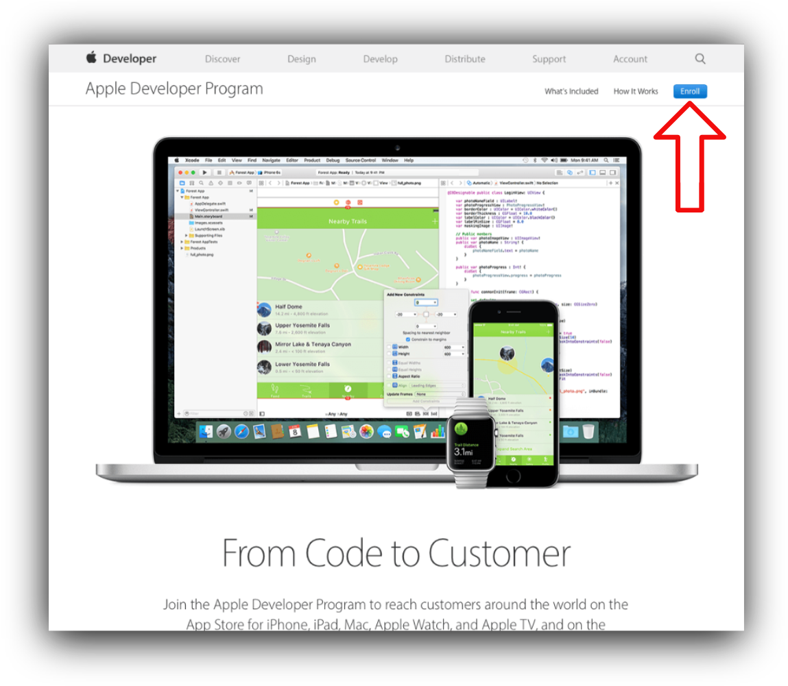 Enroll - Apple Developer Program (1200x1030), Png Download