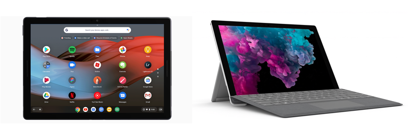 Pixel Slate Vs Surface Pro - Google Pixel Slate Png (800x450), Png Download