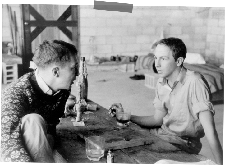 Rauschenberg's Romance With Tiffany's - Robert Rauschenberg And Jasper (900x532), Png Download