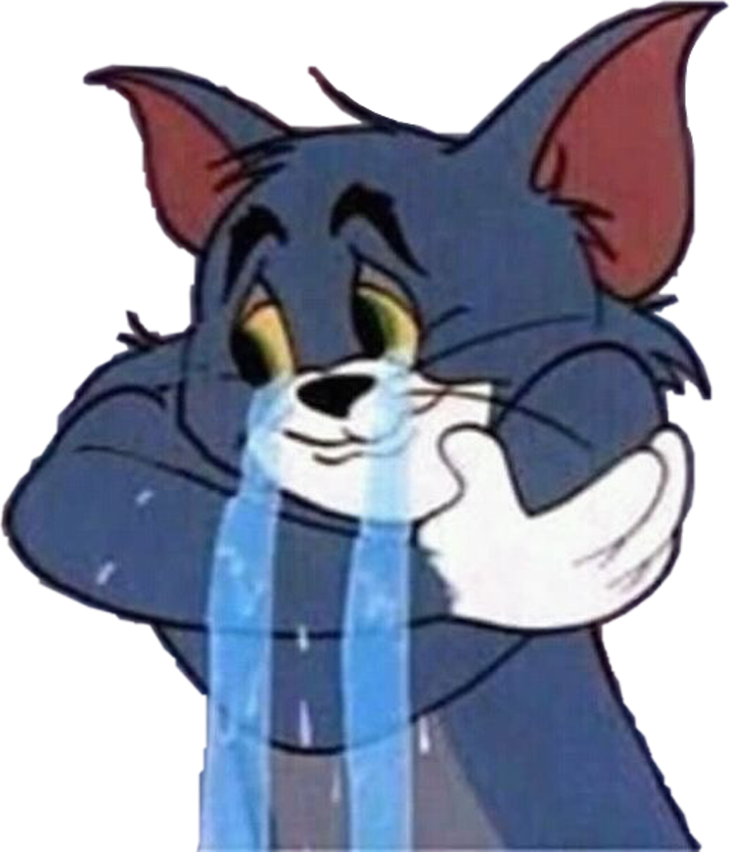 Sad Sticker Sad Mood Tom And Jerry Sad Free Transparent Png