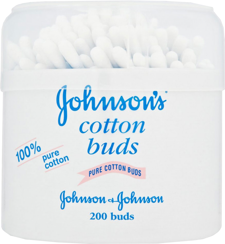 Johnson's Cotton Buds 200's - Johnson Baby (1000x1231), Png Download