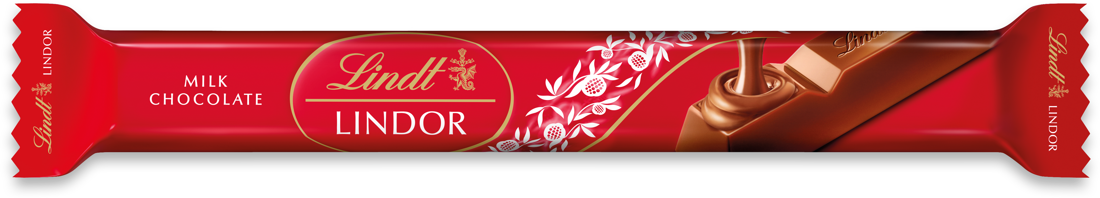 Lindor Stick 3d - Lindt Lindor Milk Stick (4859x1442), Png Download