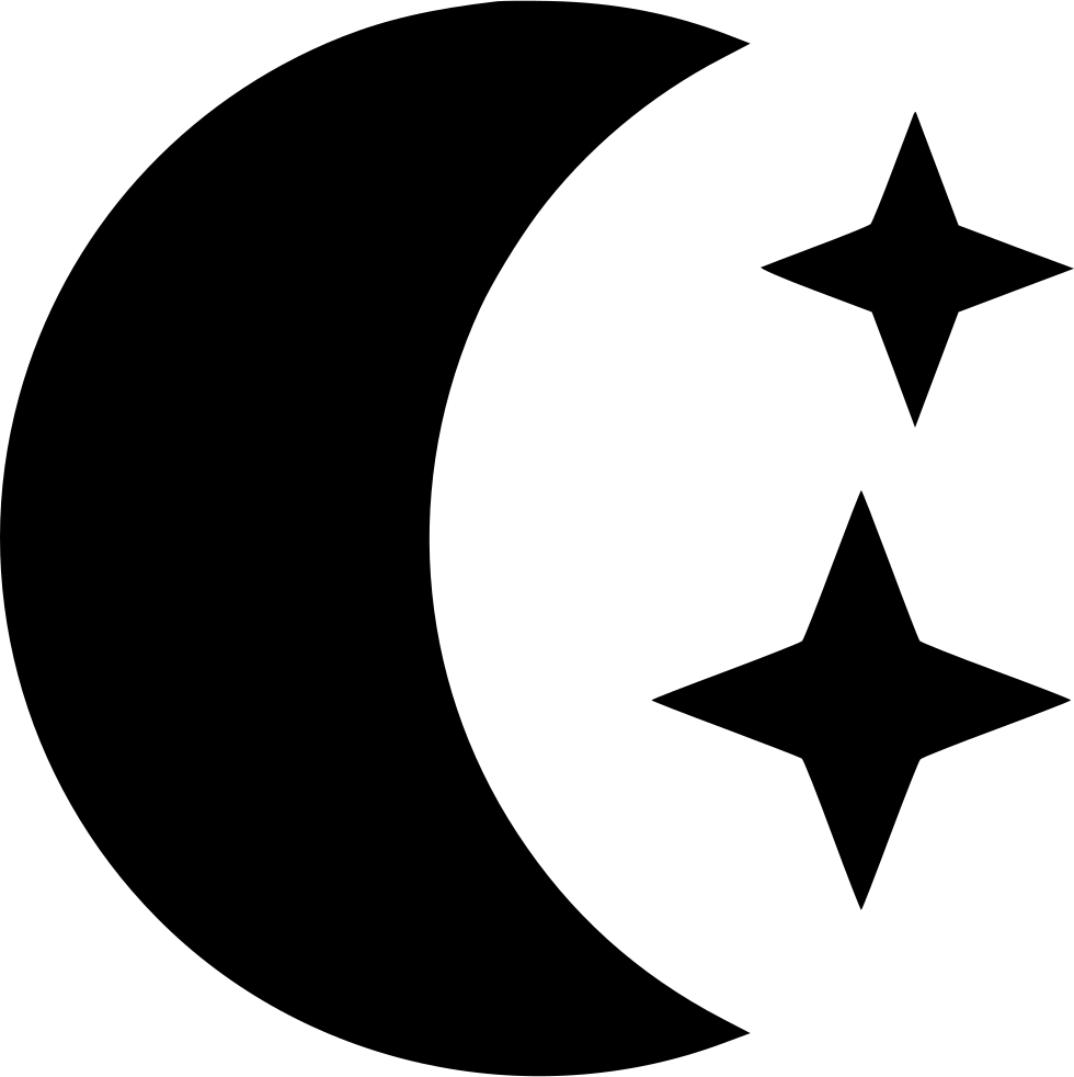 Moon Star Icon Free Download Png Svg Moon Png White - Emblem (980x982), Png Download