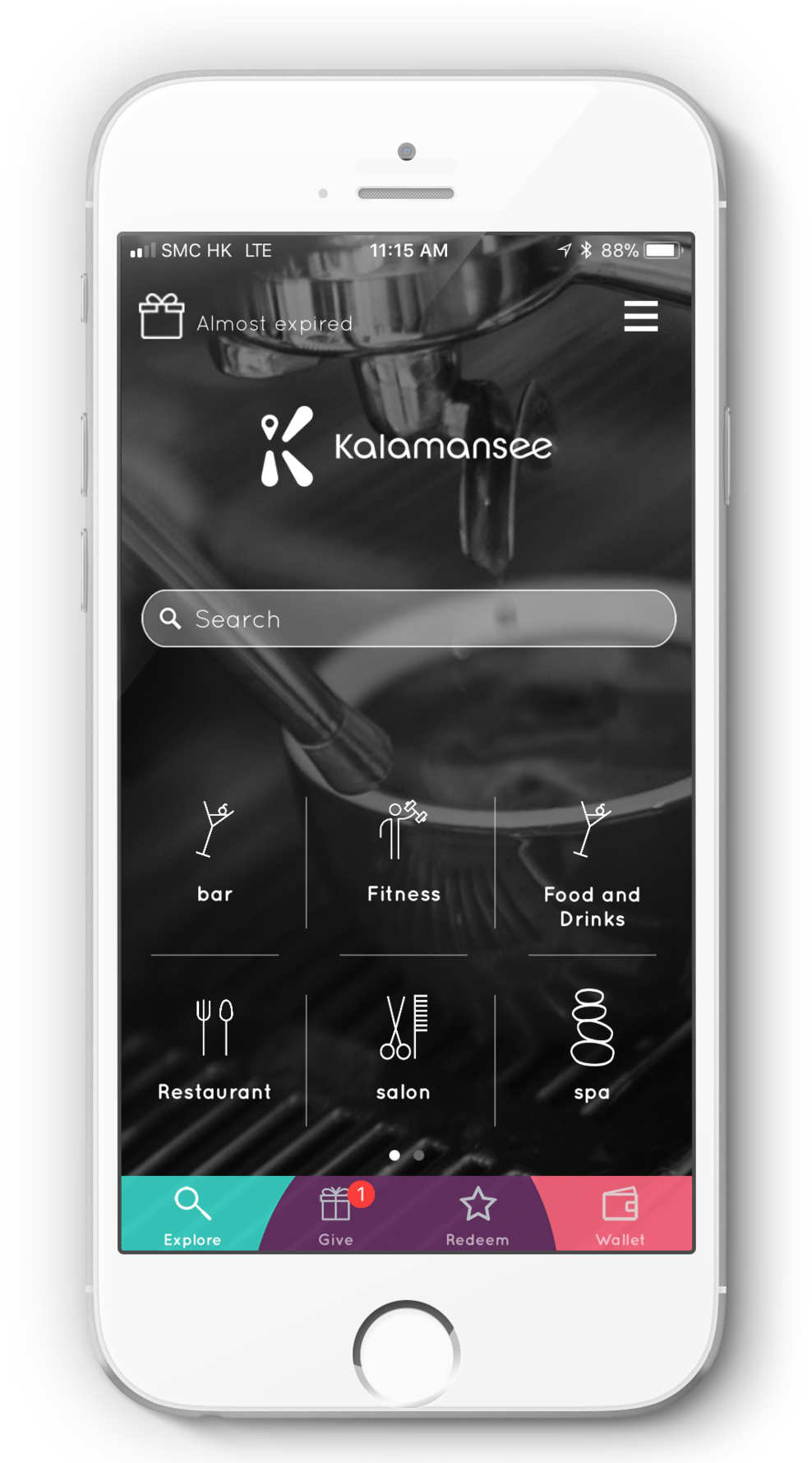 Iphone6 App Mockup Home - Smartphone (1000x1778), Png Download