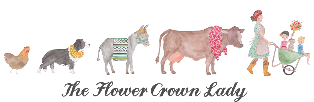 The Flower Crown Lady - Working Animal (1092x632), Png Download