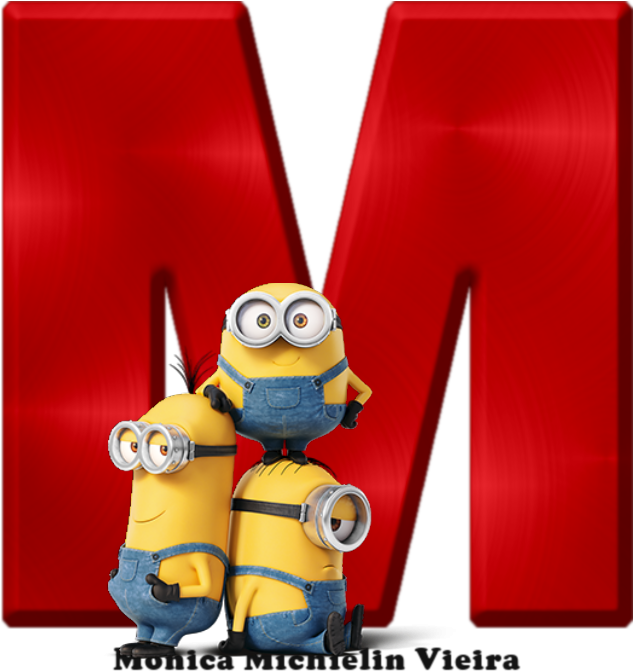 Download Alfabeto Vermelho Com Minions Png - Minion Wallpaper Hd For Mobile  PNG Image with No Background 