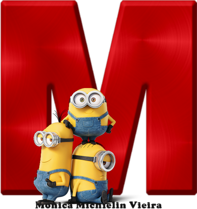 Alfabeto Vermelho Com Minions Png - Minion Wallpaper Hd For Mobile (700x700), Png Download