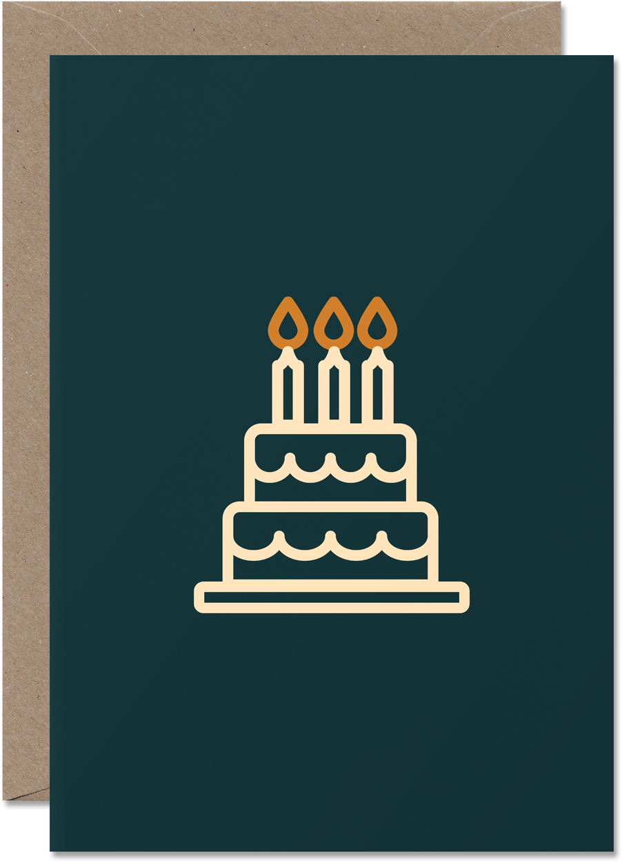 Icon Card - Cake - Party (1000x1414), Png Download