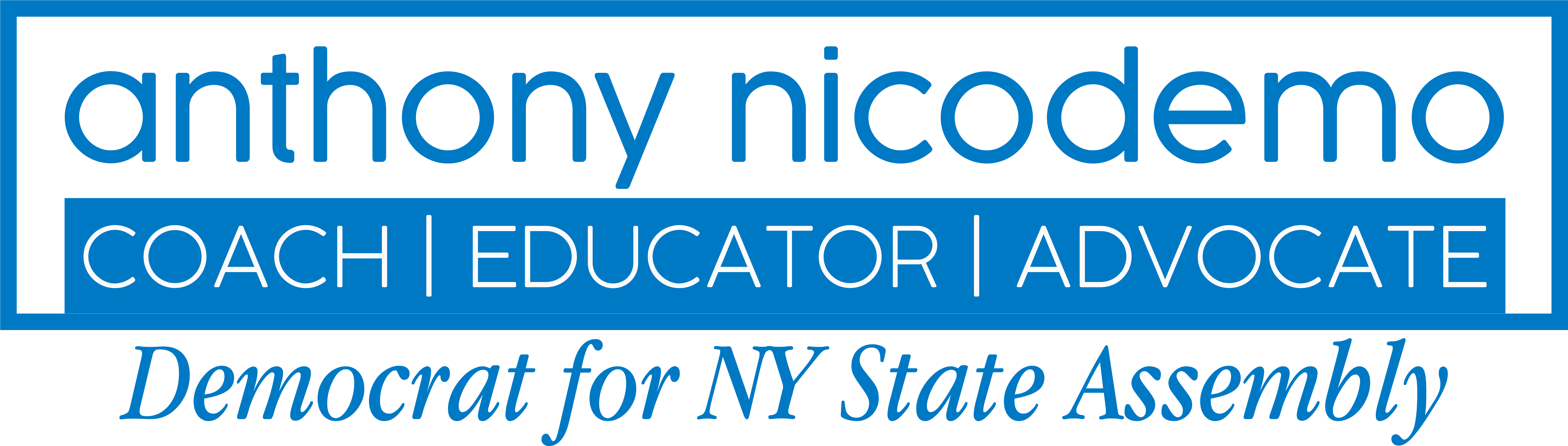 Anthony Nicodemo For State Assembly - Circle (8333x2500), Png Download