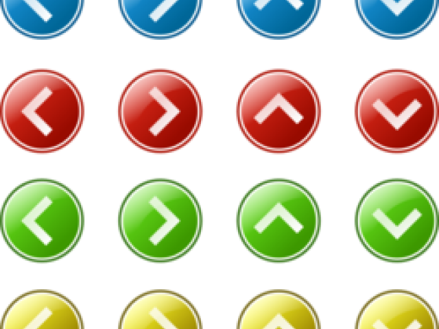 Next Button Clipart Arrow - Blue Arrow Right And Left (640x480), Png Download