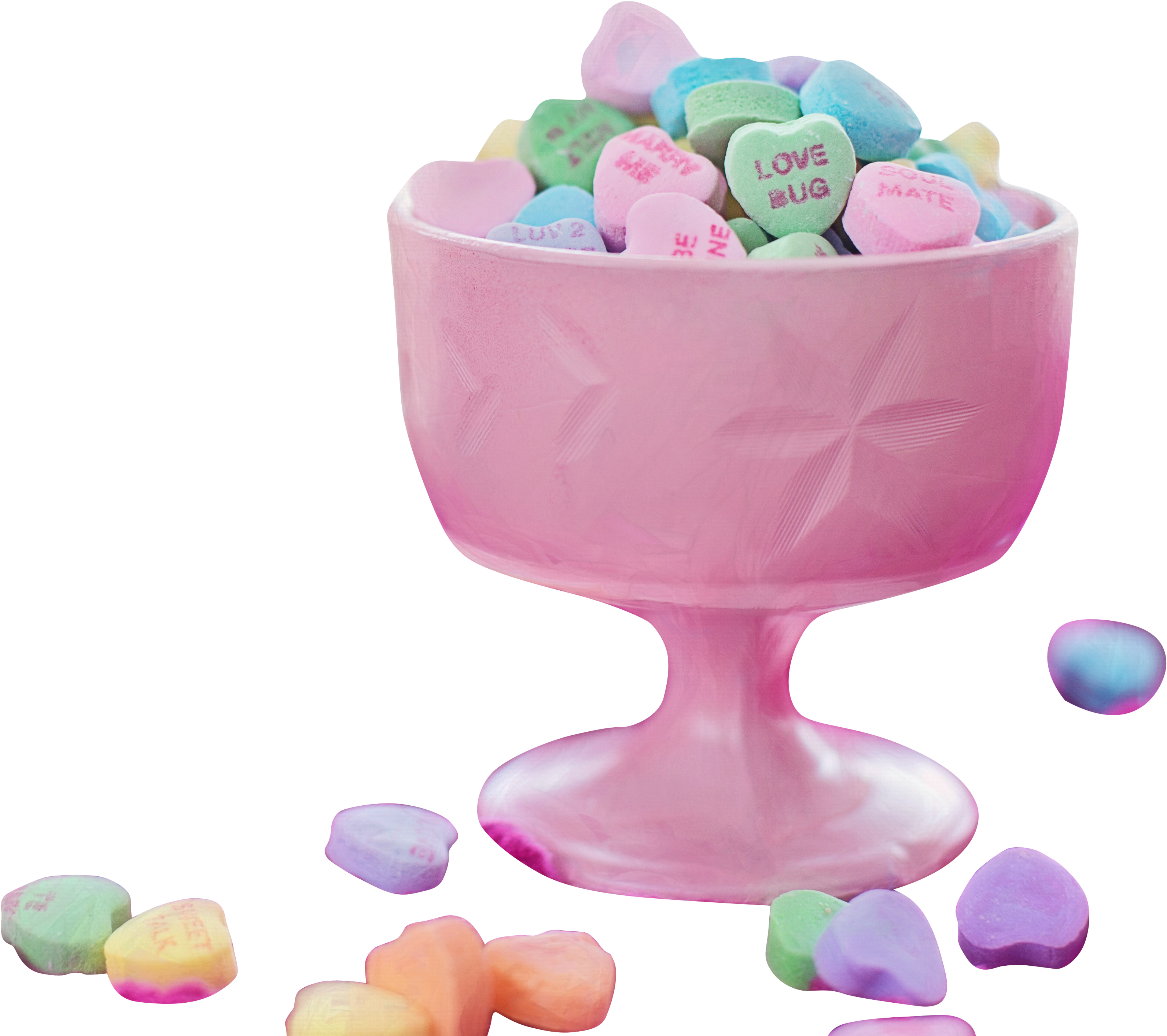 Colorful Heart Candies - Baby Mobile (5760x3840), Png Download
