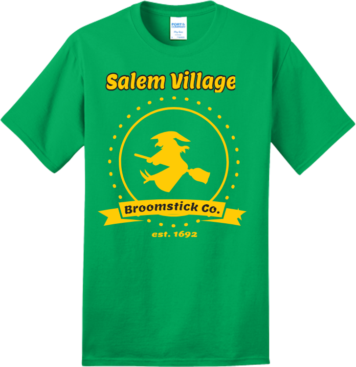 Salem Village Broomstick Co - Active Shirt (750x750), Png Download