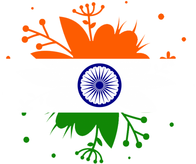 Creative Grunge Brush Splash For Republic Day Of India - Flag Of India (700x700), Png Download