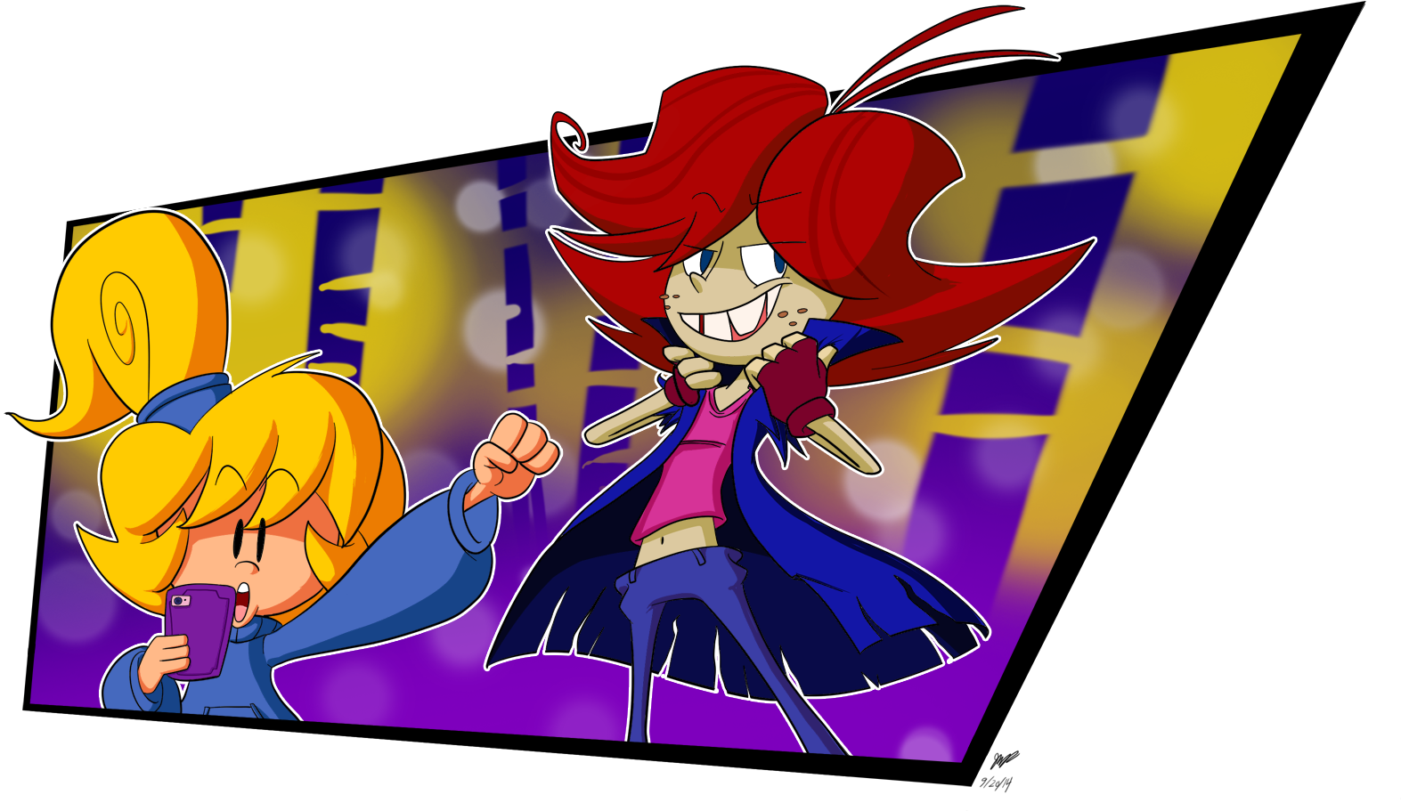 A Little Something I Wanted To Do For This Cool Guy, - Cartoon (1587x945), Png Download