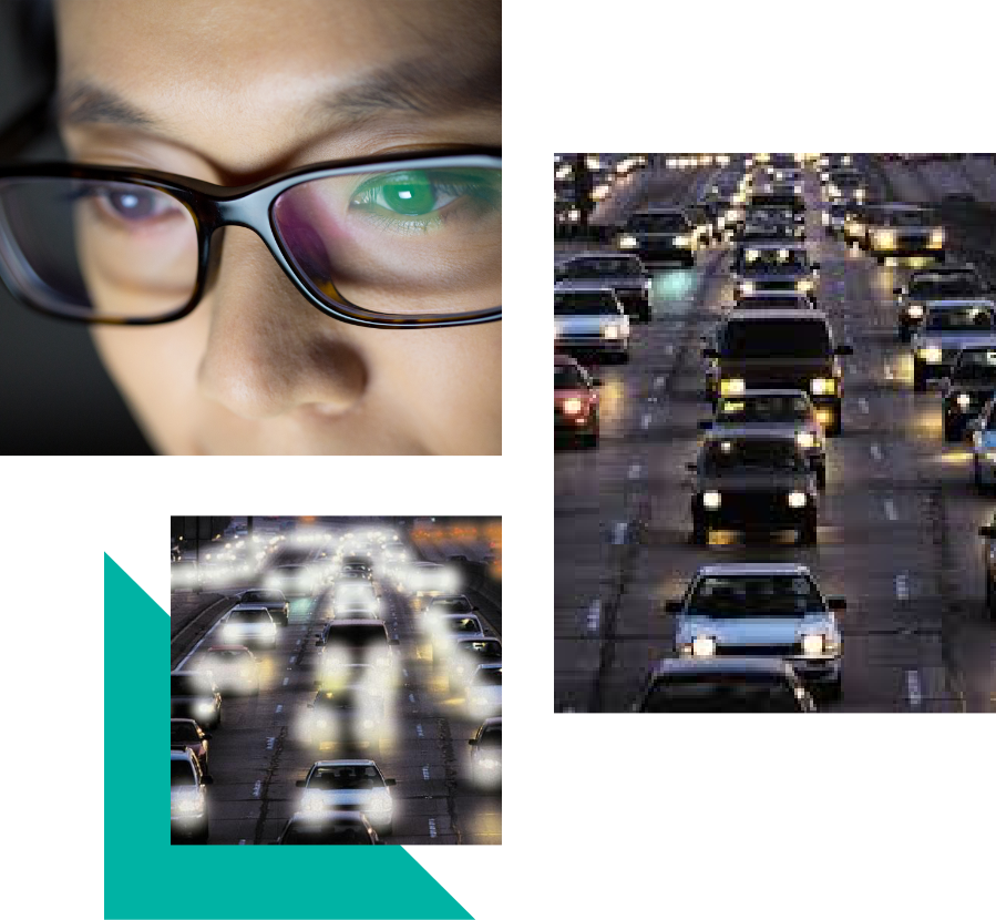 Anti Reflection Lenses Specscart - 白内障 光 見え 方 (899x830), Png Download