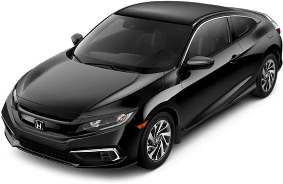 A Two-door Thrill - Honda Civic Ex 2019 (750x450), Png Download