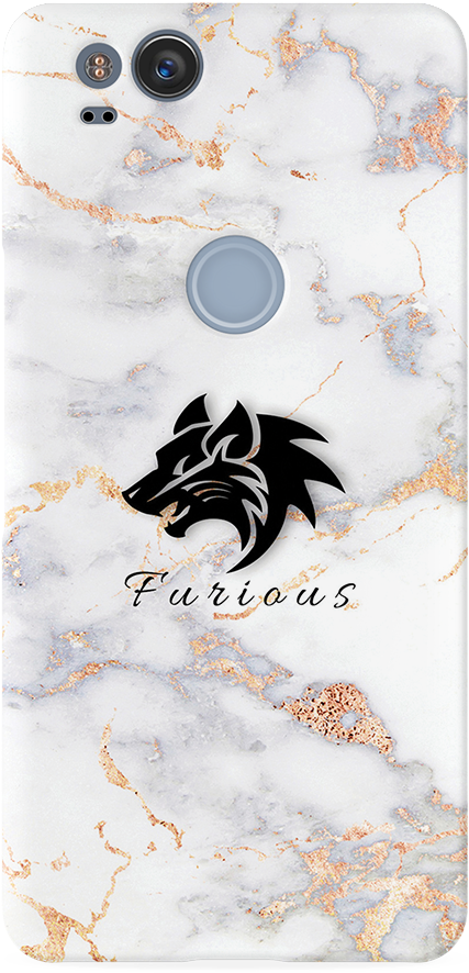Furious Wolf Marble Cover Case For Google Pixel - Iphone (1000x1000), Png Download