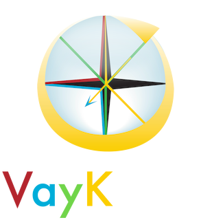 Illustrated Compass Logo For Vayk - Circle (640x640), Png Download