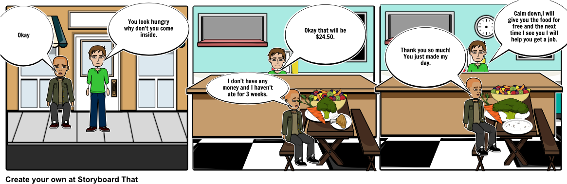 Feed The Hungry - Comics (1164x385), Png Download