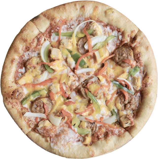 Enjoy The Best Pizza - Fast Food (651x652), Png Download