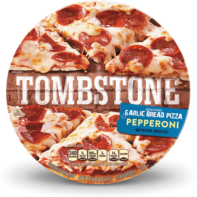 Tombstone Garlic Bread Pizza Image - Tombstone (690x690), Png Download