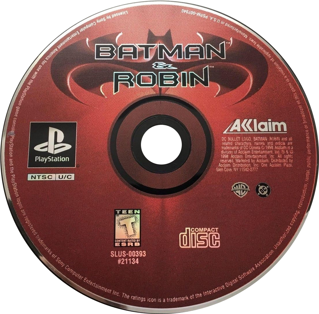 Batman & Robin - Playstation (1600x1200), Png Download