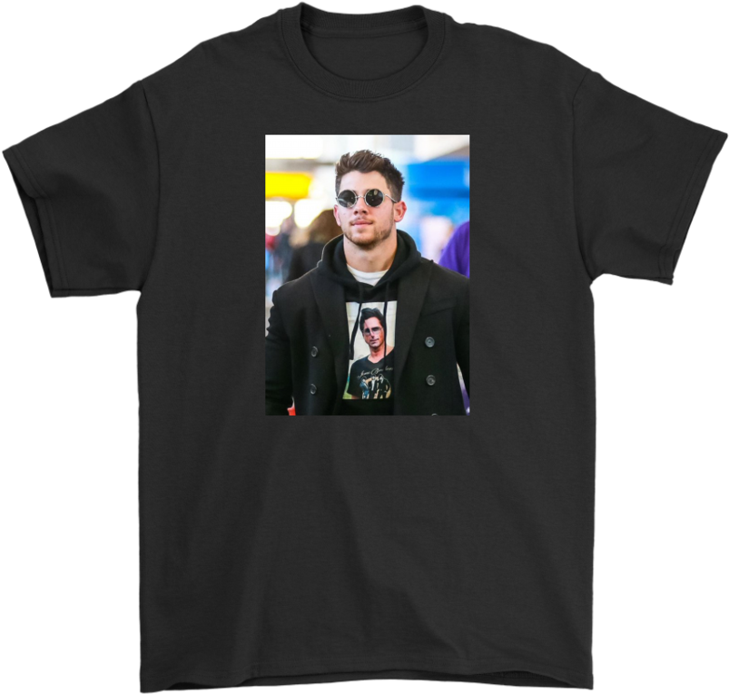 Nick Jonas Wearing A Shirt Of John Stamos Wearing A - Friendship Printed Shirt (960x960), Png Download