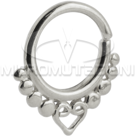 Silver Indian Ornament Septum Ring Septum - Silver (750x750), Png Download