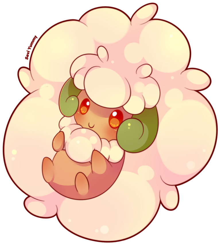 Chibi Whimsicott By Seviyummy Cute Pokemon, Pokemon - Pokemon Whimsicott Chibi (894x894), Png Download