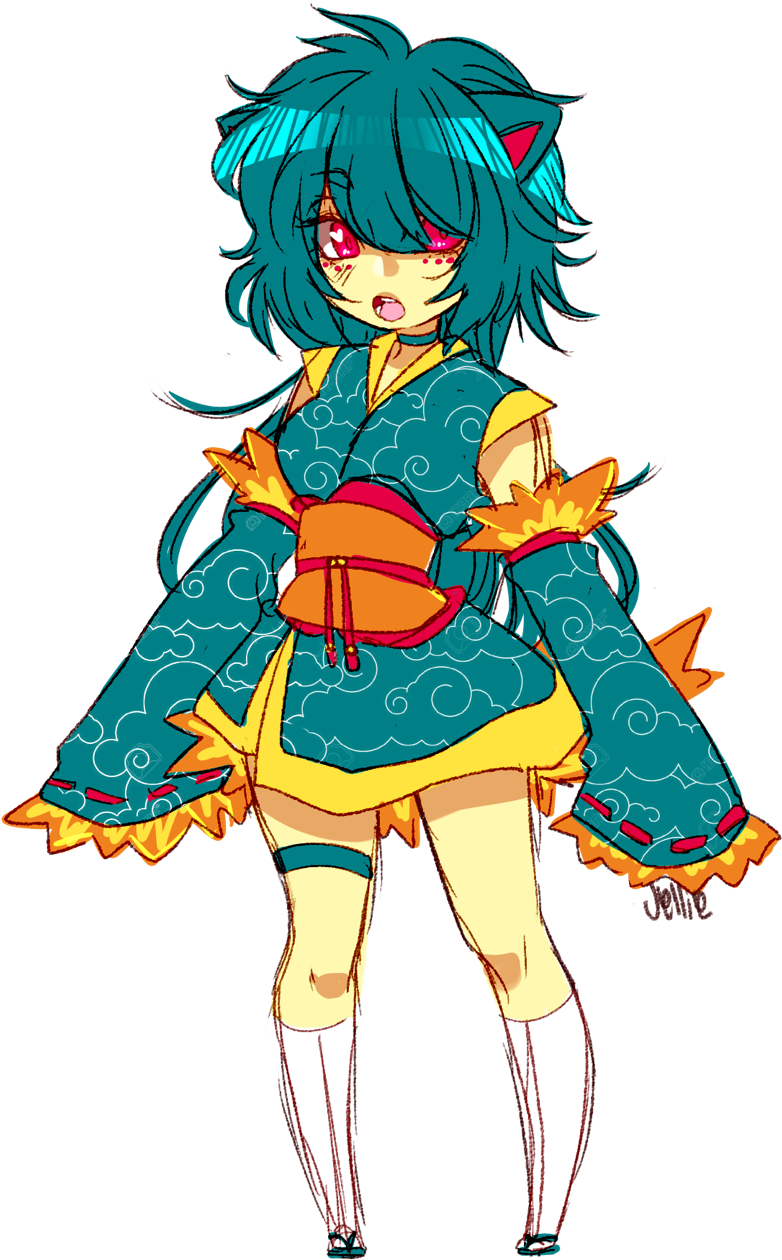 My Quilava Gijinka - Cartoon (814x1280), Png Download