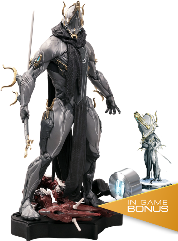 Additional Images - Warframe Excalibur Umbra Statue (700x775), Png Download