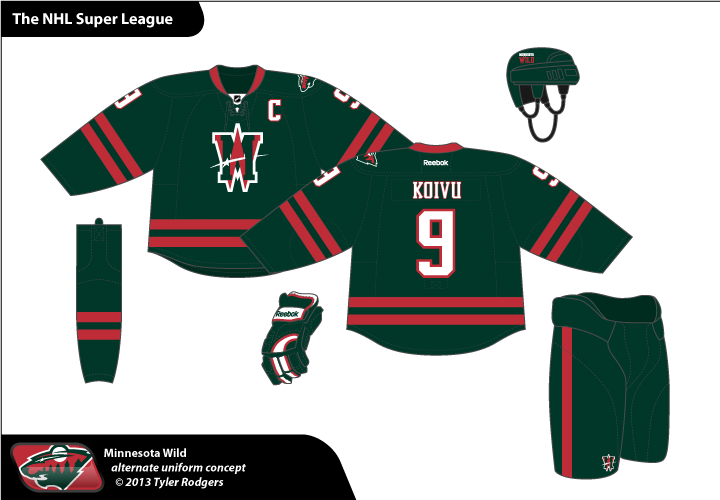 4jctep8 - Minnesota Wild Concept Logo (720x500), Png Download