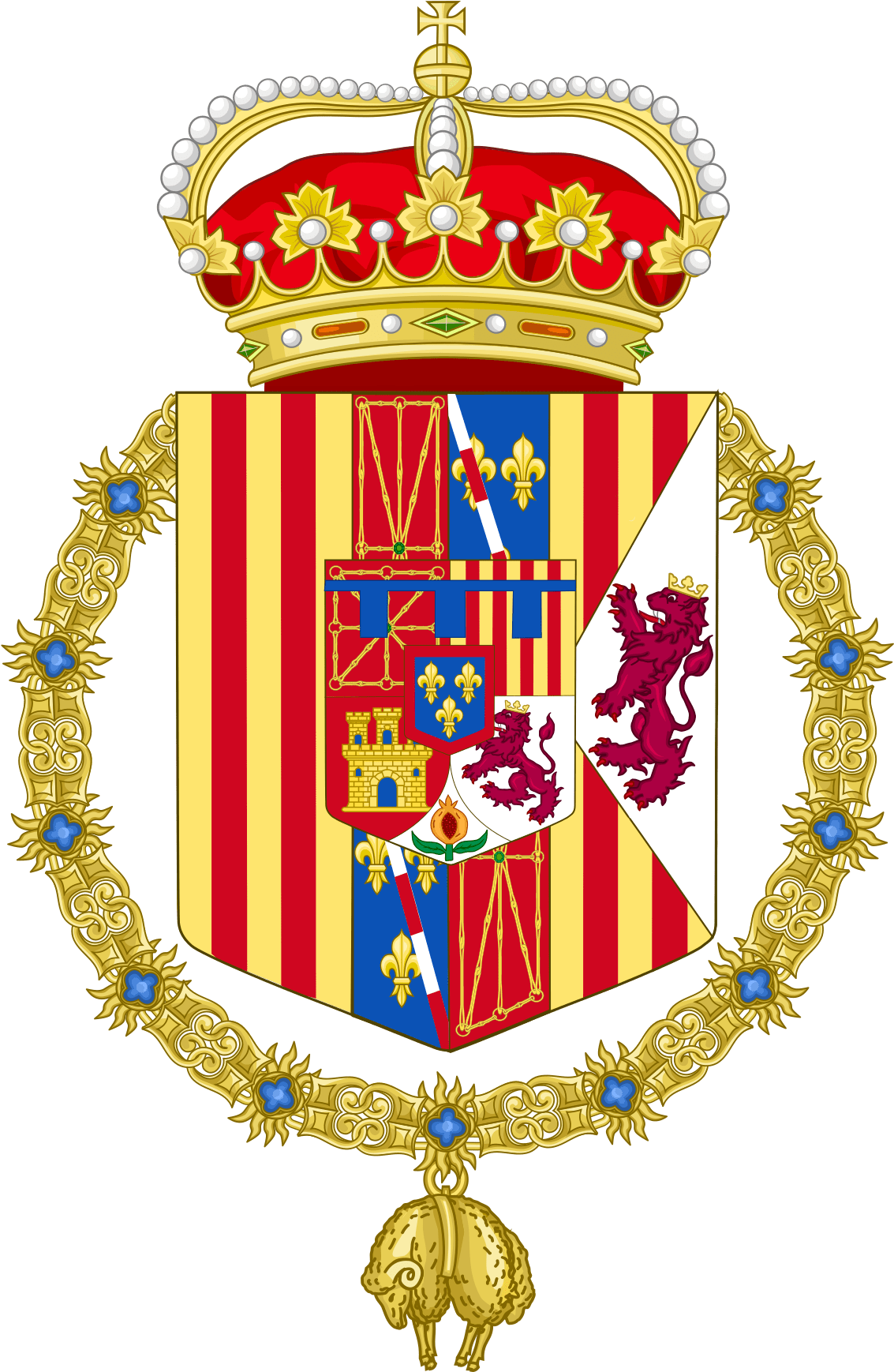 Kingdom Of Portugal Coat Arms Deviantart (1200x1759), Png Download