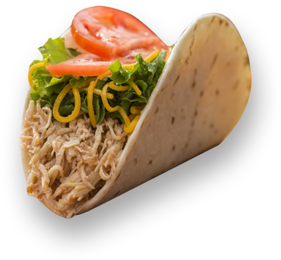 Banner Black And White Taco Png Villa Chicken Soft - Fast Food (835x652), Png Download