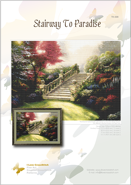 Prev - Stairway To Paradise Thomas Kinkade (600x600), Png Download