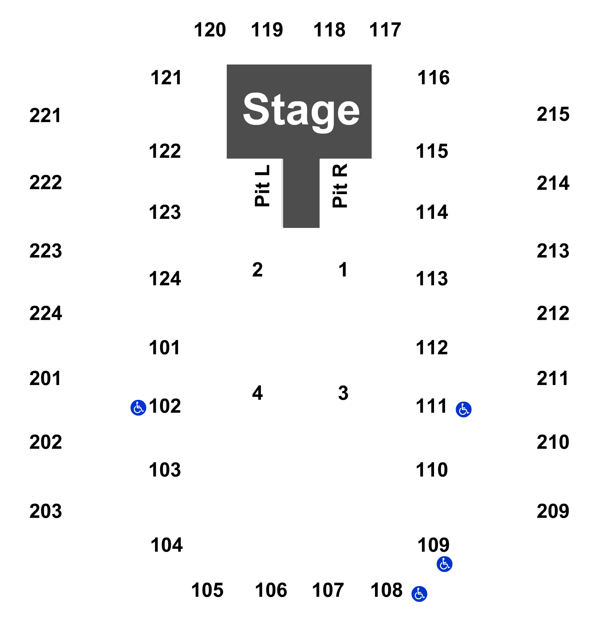 Legend - James Brown Arena Seating Chart (2100x2100), Png Download