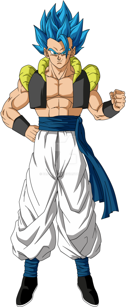 Gogeta Blue New Movie - Gogeta New Movie (609x1313), Png Download