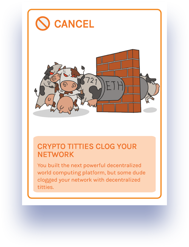 The Deck Also Consists Of Other Cool Crypto-theme Cards - Cartoon (634x828), Png Download