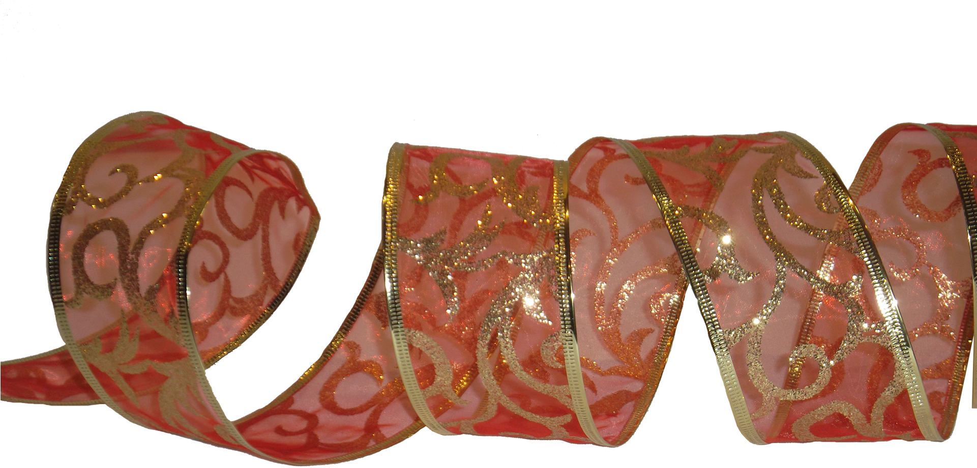 Cinta Alambrada Rojo Escarchada Con Arabescos - Silk (1920x1080), Png Download