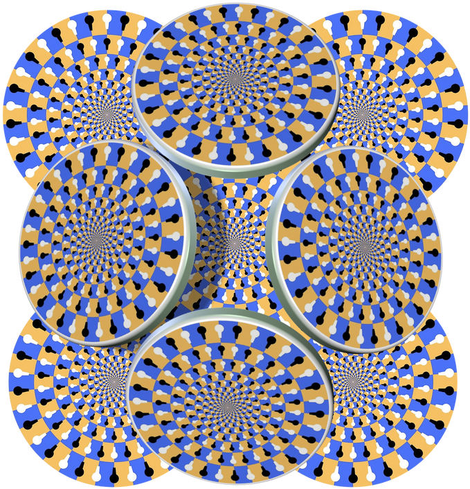 0 Comments - Wheel Illusion (691x800), Png Download