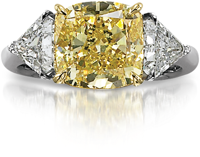 Yellow Diamond Ring L Cora International Llc Diamantes, - Engagement Ring (800x800), Png Download