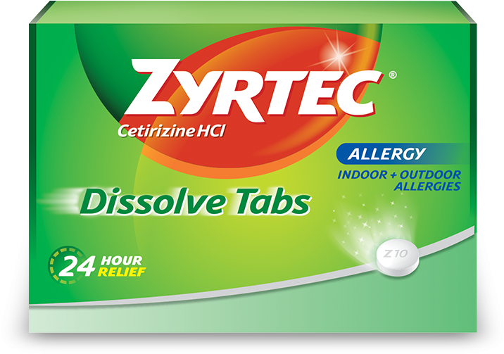 Use Only As Directed - Zyrtec Dissolve Tabs (774x536), Png Download