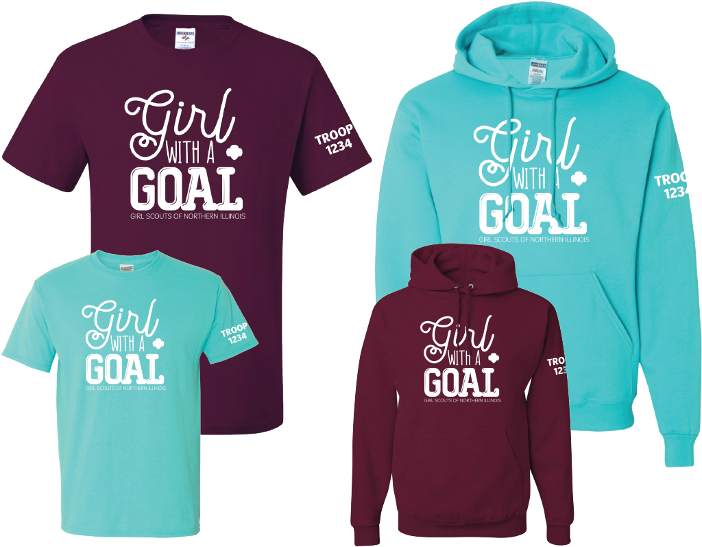 Girl Scout Sweatshirt (1213x905), Png Download