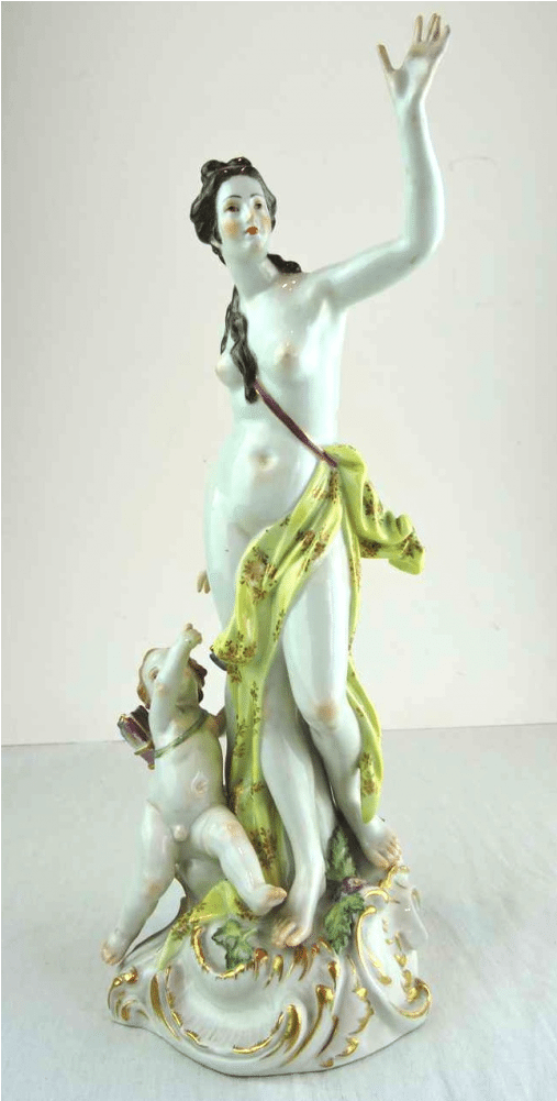 19th Century Meissen Porcelain Figurine Maiden With - Figurine (1000x1000), Png Download